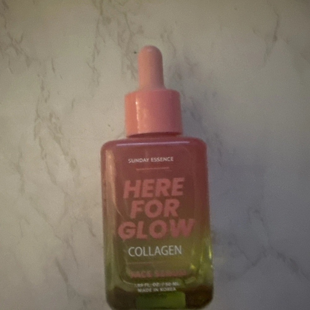 Sunday Essence Here For Glow Collagen Face Serum 1.69 fl oz Exp 10.07.2027 New